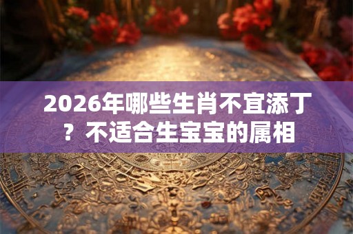 2026年哪些生肖不宜添丁?不适合生宝宝的属相 2026年哪些生肖不宜添丁?不适合生宝宝的属相