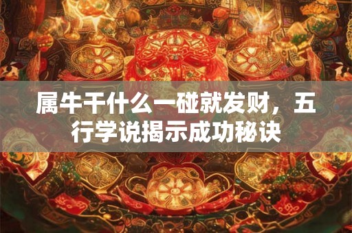属牛干什么一碰就发财，五行学说揭示成功秘诀