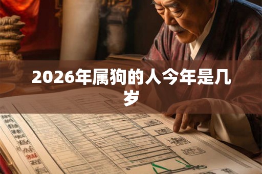 2026年属狗的人今年是几岁