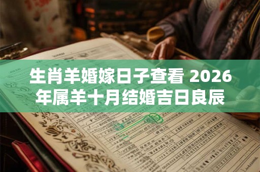 生肖羊婚嫁日子查看 2026年属羊十月结婚吉日良辰 生肖羊婚嫁日子查看 2026年属羊十月结婚吉日良辰