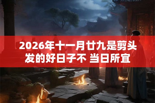 2026年十一月廿九是剪头发的好日子不 当日所宜