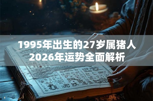 1995年出生的27岁属猪人2026年运势全面解析