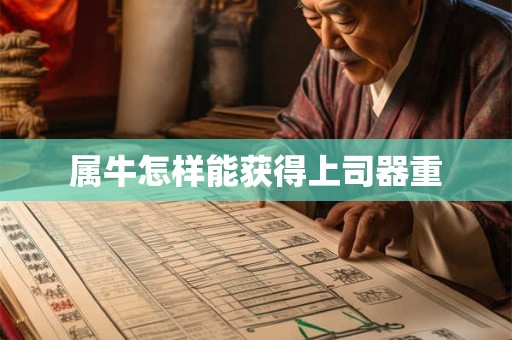 属牛怎样能获得上司器重