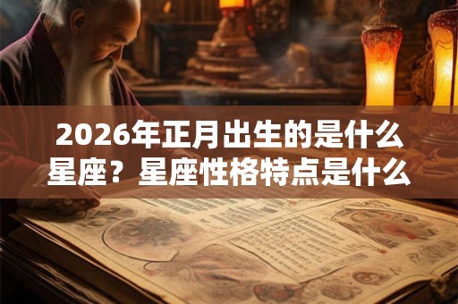 2026年正月出生的是什么星座？星座性格特点是什么？