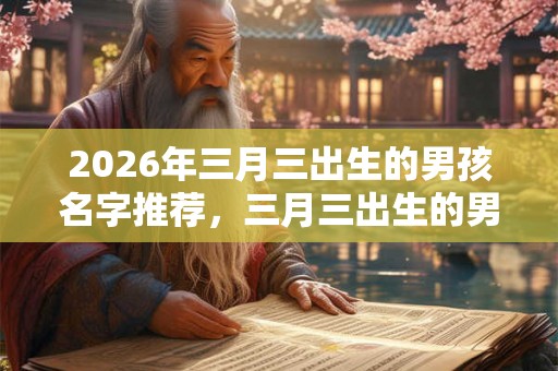 2026年三月三出生的男孩名字推荐，三月三出生的男孩好吗？