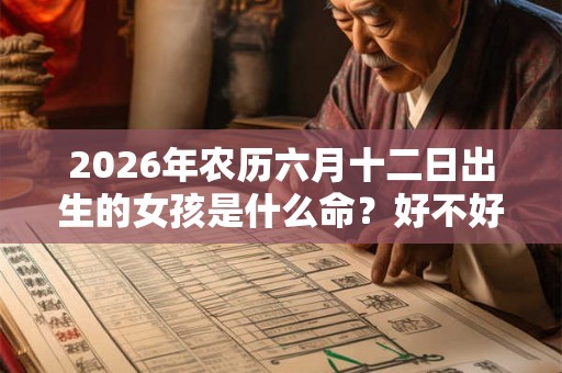 2026年农历六月十二日出生的女孩是什么命？好不好？
