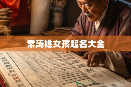 常涛姓女孩起名大全 常涛姓女孩起名大全
