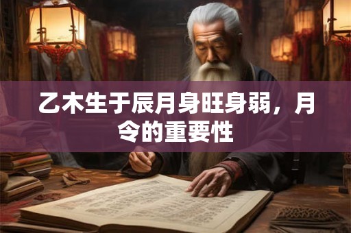 乙木生于辰月身旺身弱，月令的重要性