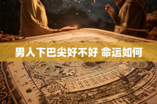 男人下巴尖好不好 命运如何