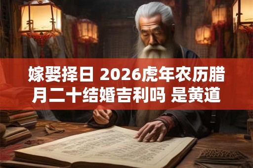 嫁娶择日 2026虎年农历腊月二十结婚吉利吗 是黄道吉日吗
