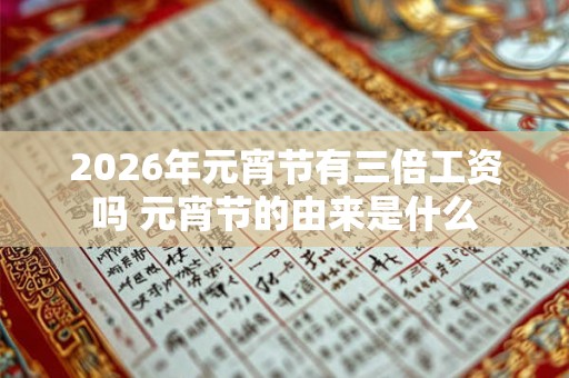 2026年元宵节有三倍工资吗 元宵节的由来是什么 2026年元宵节有三倍工资吗 元宵节的由来是什么