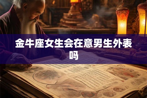 金牛座女生会在意男生外表吗