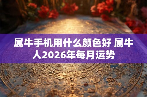 属牛手机用什么颜色好 属牛人2026年每月运势 属牛手机用什么颜色好 属牛人2026年每月运势