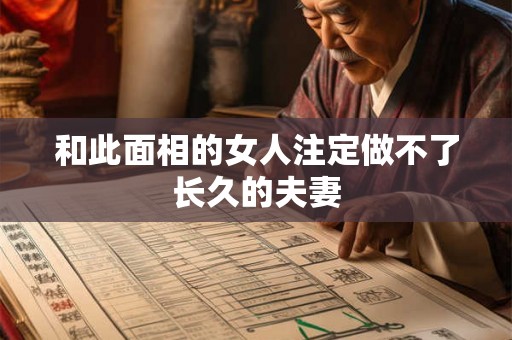 和此面相的女人注定做不了长久的夫妻