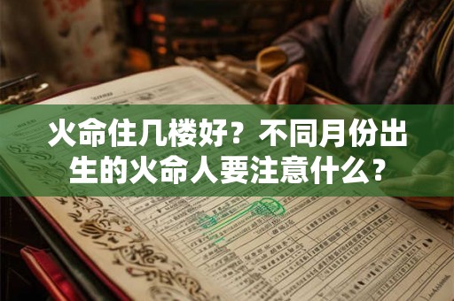 火命住几楼好？不同月份出生的火命人要注意什么？