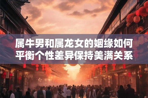 属牛男和属龙女的姻缘如何平衡个性差异保持美满关系？