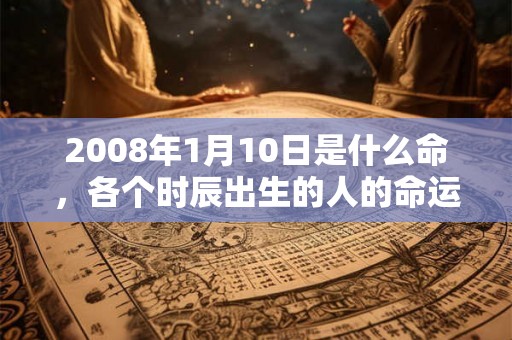 2008年1月10日是什么命，各个时辰出生的人的命运
