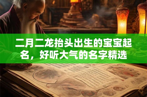 二月二龙抬头出生的宝宝起名,好听大气的名字精选 二月二龙抬头出生的宝宝起名,好听大气的名字精选