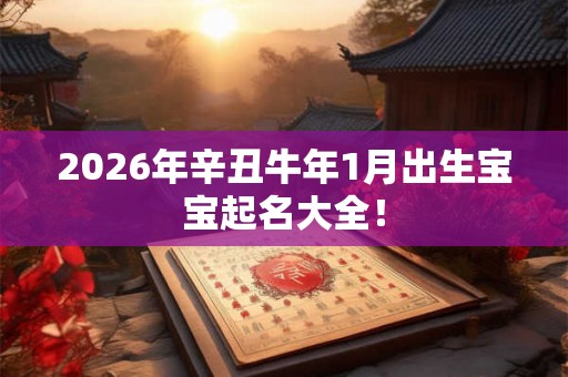 2026年辛丑牛年1月出生宝宝起名大全！