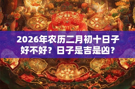 2026年农历二月初十日子好不好？日子是吉是凶？