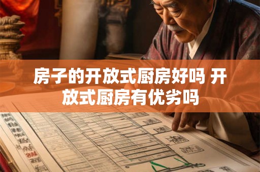 房子的开放式厨房好吗 开放式厨房有优劣吗