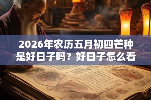 2026年农历五月初四芒种是好日子吗？好日子怎么看？