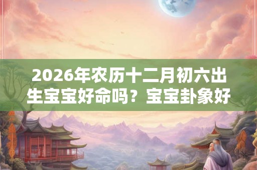 2026年农历十二月初六出生宝宝好命吗？宝宝卦象好不好？