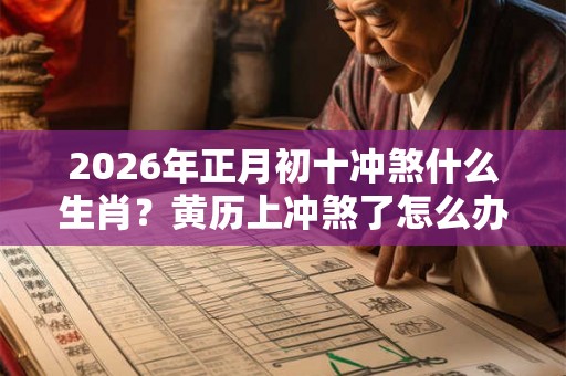 2026年正月初十冲煞什么生肖？黄历上冲煞了怎么办？