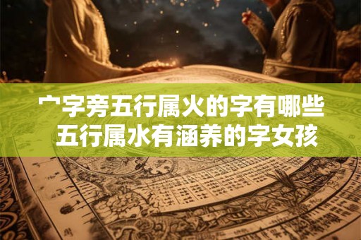 宀字旁五行属火的字有哪些  五行属水有涵养的字女孩