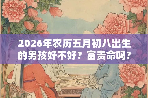 2026年农历五月初八出生的男孩好不好？富贵命吗？