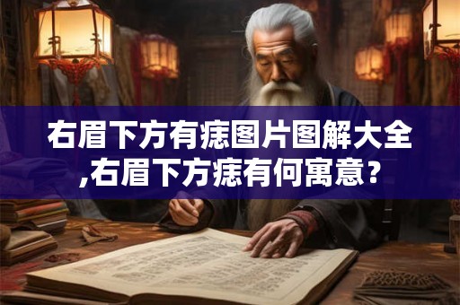 右眉下方有痣图片图解大全,右眉下方痣有何寓意？