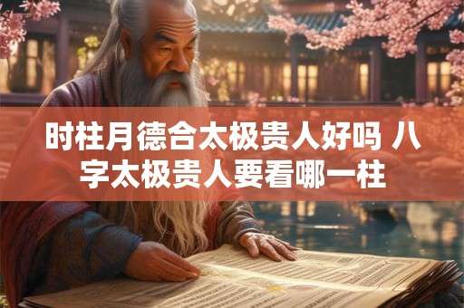 时柱月德合太极贵人好吗 八字太极贵人要看哪一柱
