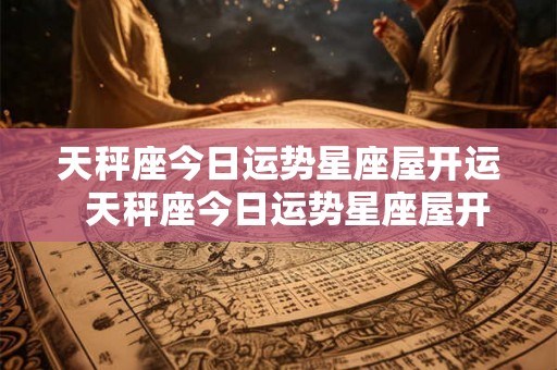 天秤座今日运势星座屋开运  天秤座今日运势星座屋开运摩羯座