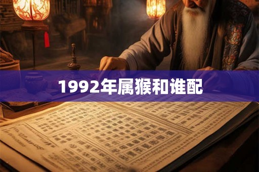 1992年属猴和谁配 1992年属猴和谁配