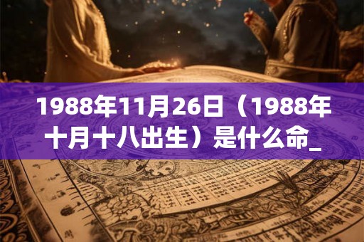 1988年11月26日(1988年十月十八出生)是什么命_命运如何 1988年11月26日(1988年十月十八出生)是什么命_命运如何