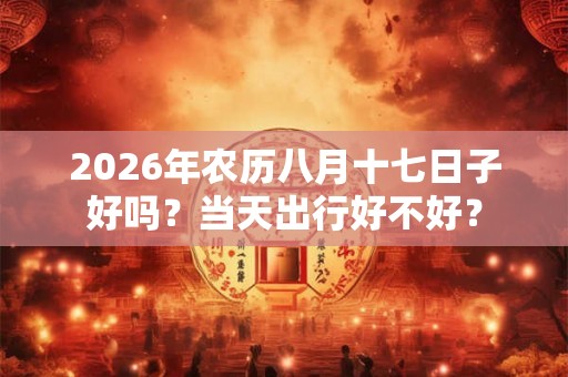 2026年农历八月十七日子好吗？当天出行好不好？