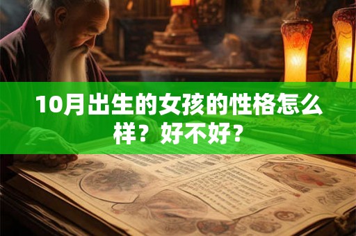 10月出生的女孩的性格怎么样？好不好？