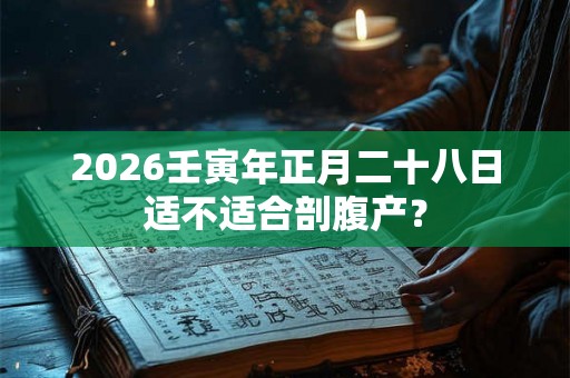 2026壬寅年正月二十八日适不适合剖腹产？