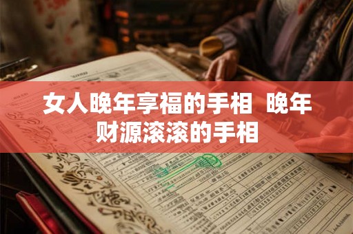 女人晚年享福的手相  晚年财源滚滚的手相