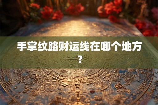 手掌纹路财运线在哪个地方？