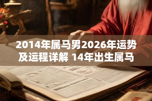 2014年属马男2026年运势及运程详解 14年出生属马人2026全年每月运势男性 2014年属马男2026年运势及运程详解 14年出生属马人2026全年每月运势男性