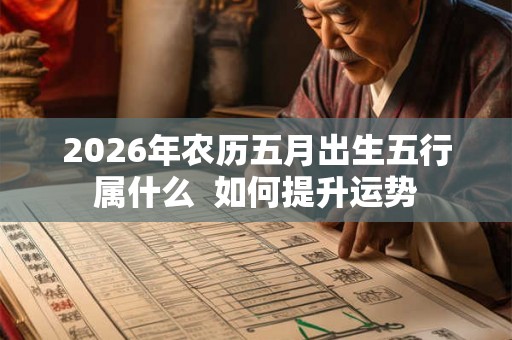 2026年农历五月出生五行属什么  如何提升运势