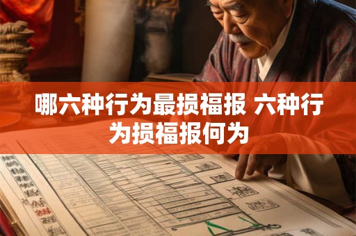 哪六种行为最损福报 六种行为损福报何为