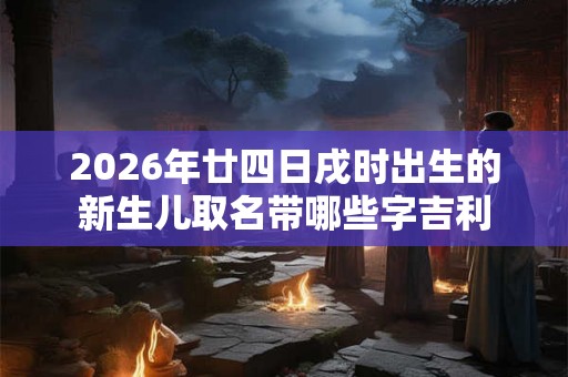 2026年廿四日戌时出生的新生儿取名带哪些字吉利