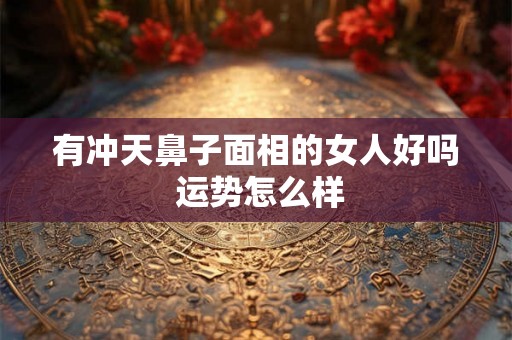 有冲天鼻子面相的女人好吗 运势怎么样