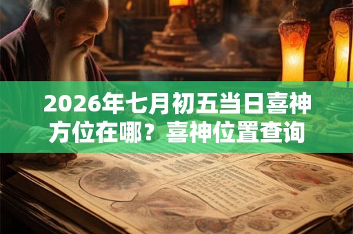 2026年七月初五当日喜神方位在哪？喜神位置查询