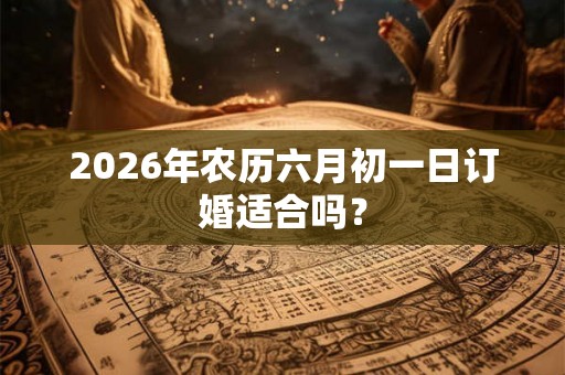 2026年农历六月初一日订婚适合吗？