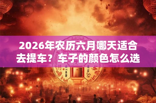 2026年农历六月哪天适合去提车?车子的颜色怎么选择? 2026年农历六月哪天适合去提车?车子的颜色怎么选择?