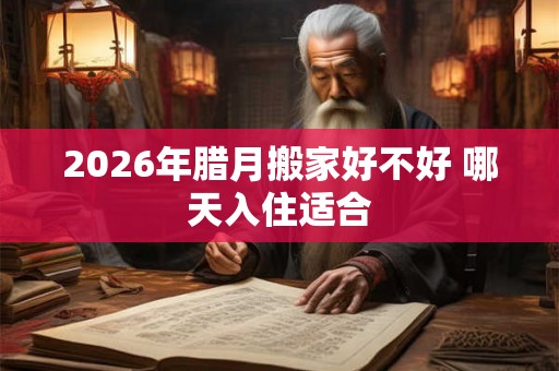 2026年腊月搬家好不好 哪天入住适合