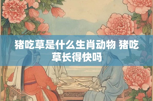 猪吃草是什么生肖动物 猪吃草长得快吗